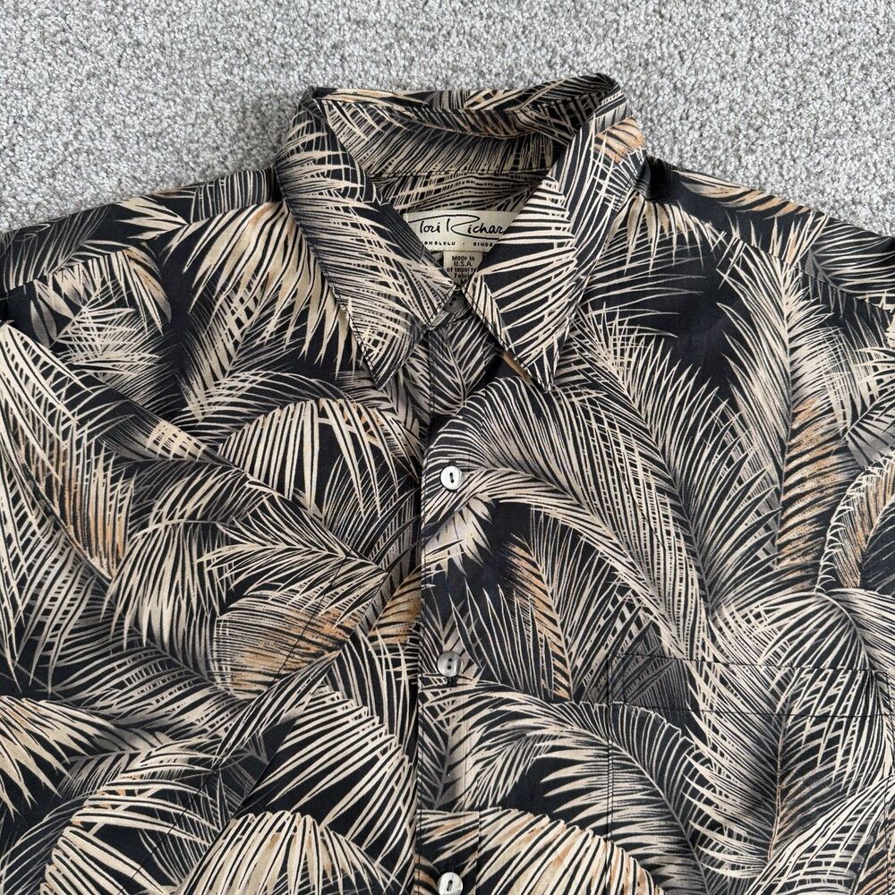 Tori Richard Hawaiian Shirt Men’s Cotton Lawn USA Made Size Medium